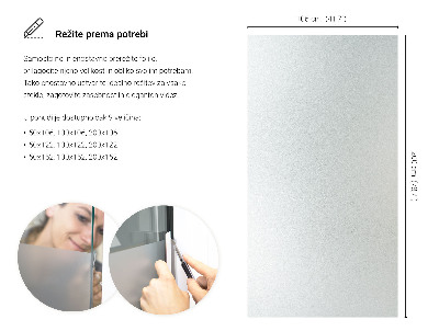 Selvklæbende vinduesfolie lysgennemtrængelig