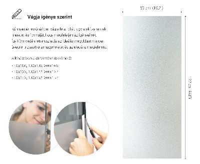 Selvklæbende vinduesfolie lysgennemtrængelig