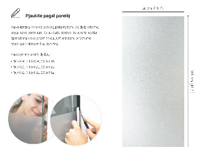 Selvklæbende vinduesfolie lysgennemtrængelig