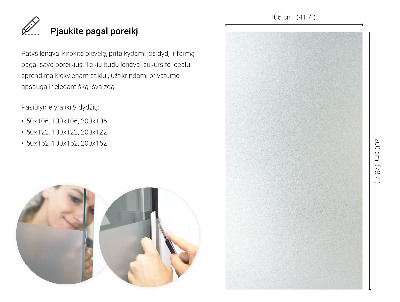 Selvklæbende vinduesfolie lysgennemtrængelig