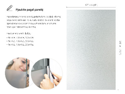 Selvklæbende vinduesfolie lysgennemtrængelig