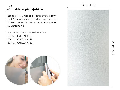 Selvklæbende vinduesfolie lysgennemtrængelig