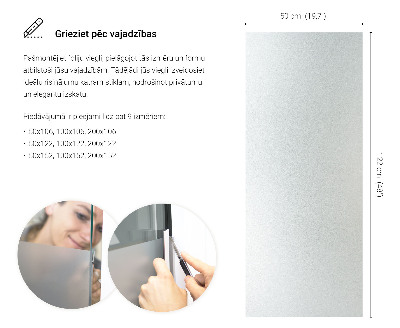 Selvklæbende vinduesfolie lysgennemtrængelig