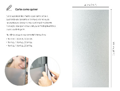 Selvklæbende vinduesfolie lysgennemtrængelig