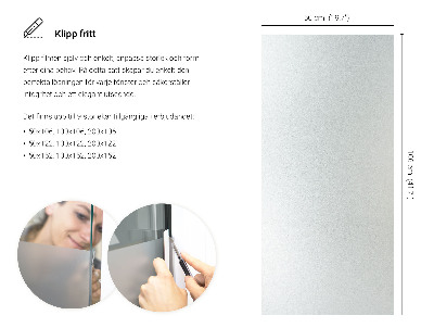 Selvklæbende vinduesfolie lysgennemtrængelig