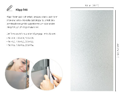 Selvklæbende vinduesfolie lysgennemtrængelig