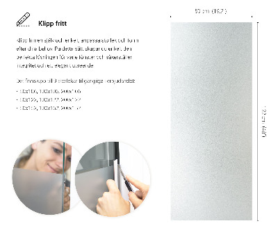 Selvklæbende vinduesfolie lysgennemtrængelig