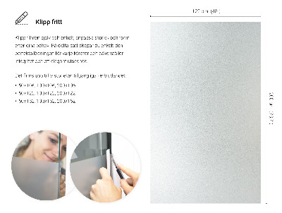 Selvklæbende vinduesfolie lysgennemtrængelig