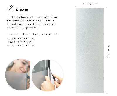 Selvklæbende vinduesfolie lysgennemtrængelig