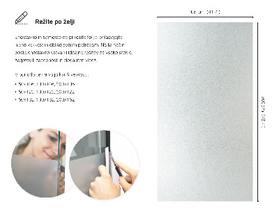 Selvklæbende vinduesfolie lysgennemtrængelig