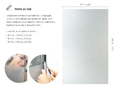 Selvklæbende vinduesfolie lysgennemtrængelig