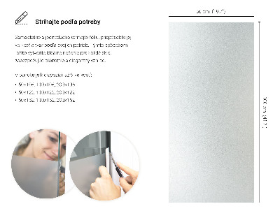 Selvklæbende vinduesfolie lysgennemtrængelig