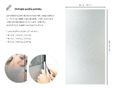 Selvklæbende vinduesfolie lysgennemtrængelig