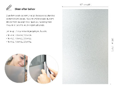 Selvklæbende vinduesfolie lysgennemtrængelig