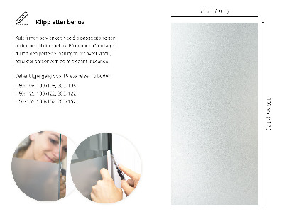 Selvklæbende vinduesfolie lysgennemtrængelig