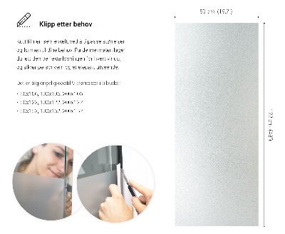 Selvklæbende vinduesfolie lysgennemtrængelig