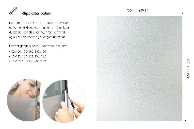 Selvklæbende vinduesfolie lysgennemtrængelig