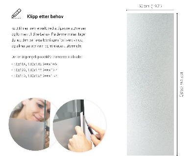 Selvklæbende vinduesfolie lysgennemtrængelig