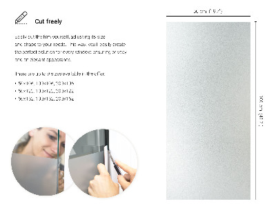 Selvklæbende vinduesfolie lysgennemtrængelig