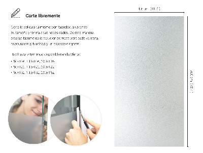 Selvklæbende vinduesfolie lysgennemtrængelig