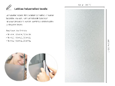 Selvklæbende vinduesfolie lysgennemtrængelig