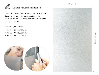 Selvklæbende vinduesfolie lysgennemtrængelig