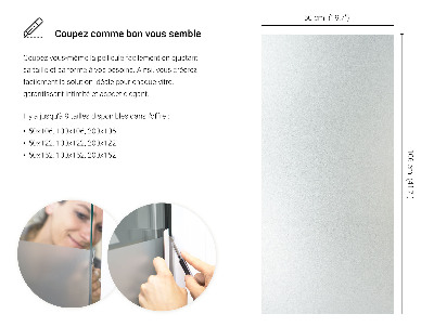 Selvklæbende vinduesfolie lysgennemtrængelig