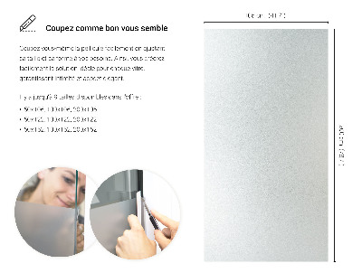 Selvklæbende vinduesfolie lysgennemtrængelig