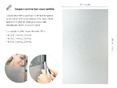 Selvklæbende vinduesfolie lysgennemtrængelig