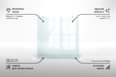 Glas stænkplade transparent