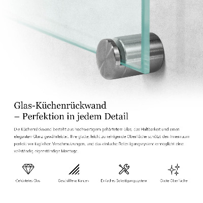 Glas stænkplade transparent