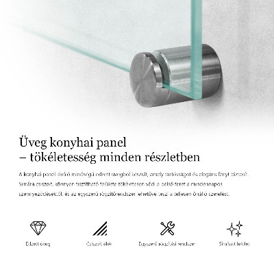 Glas stænkplade transparent