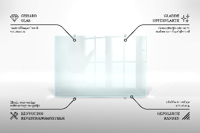 Glas stænkplade transparent