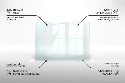Glas stænkplade transparent