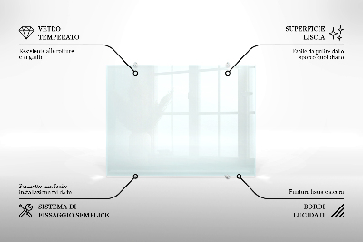Glas stænkplade transparent