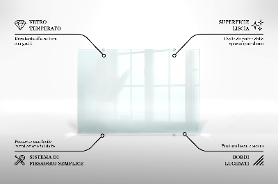 Glas stænkplade transparent