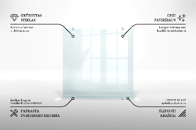 Glas stænkplade transparent