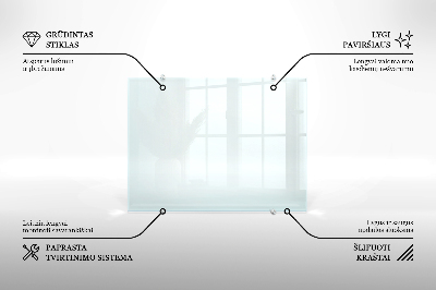 Glas stænkplade transparent