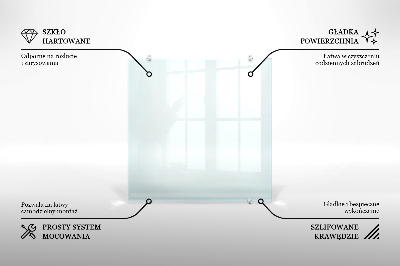 Glas stænkplade transparent