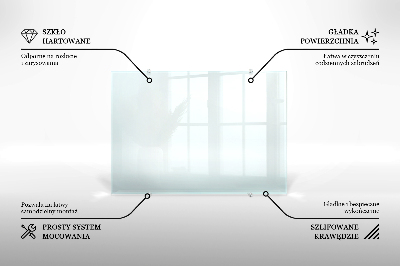 Glas stænkplade transparent