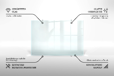 Glas stænkplade transparent
