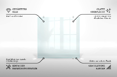 Glas stænkplade transparent