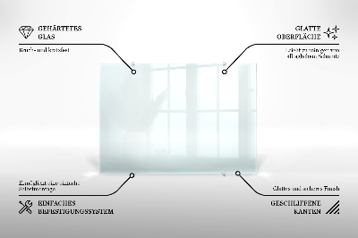 Glas stænkplade transparent