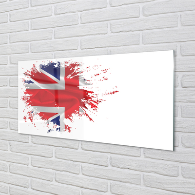 Stænkplader til køkken Storbritanniens flag