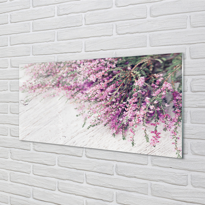 Vægpanel køkken Blomster planker