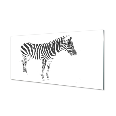 Stænkplade Malet zebra