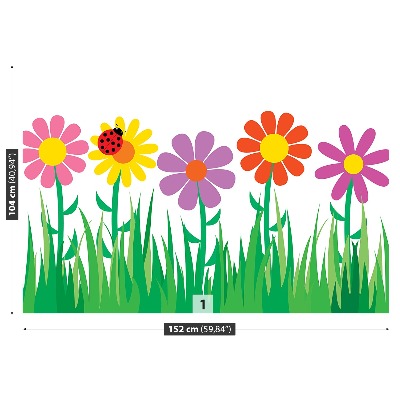 Selvklæbende fototapet Blomster