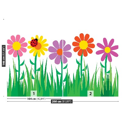 Selvklæbende fototapet Blomster