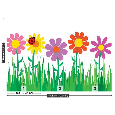 Selvklæbende fototapet Blomster