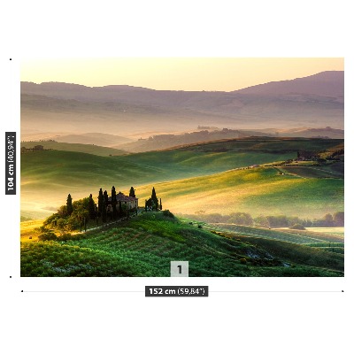 Selvklæbende fototapet Toscana panorama